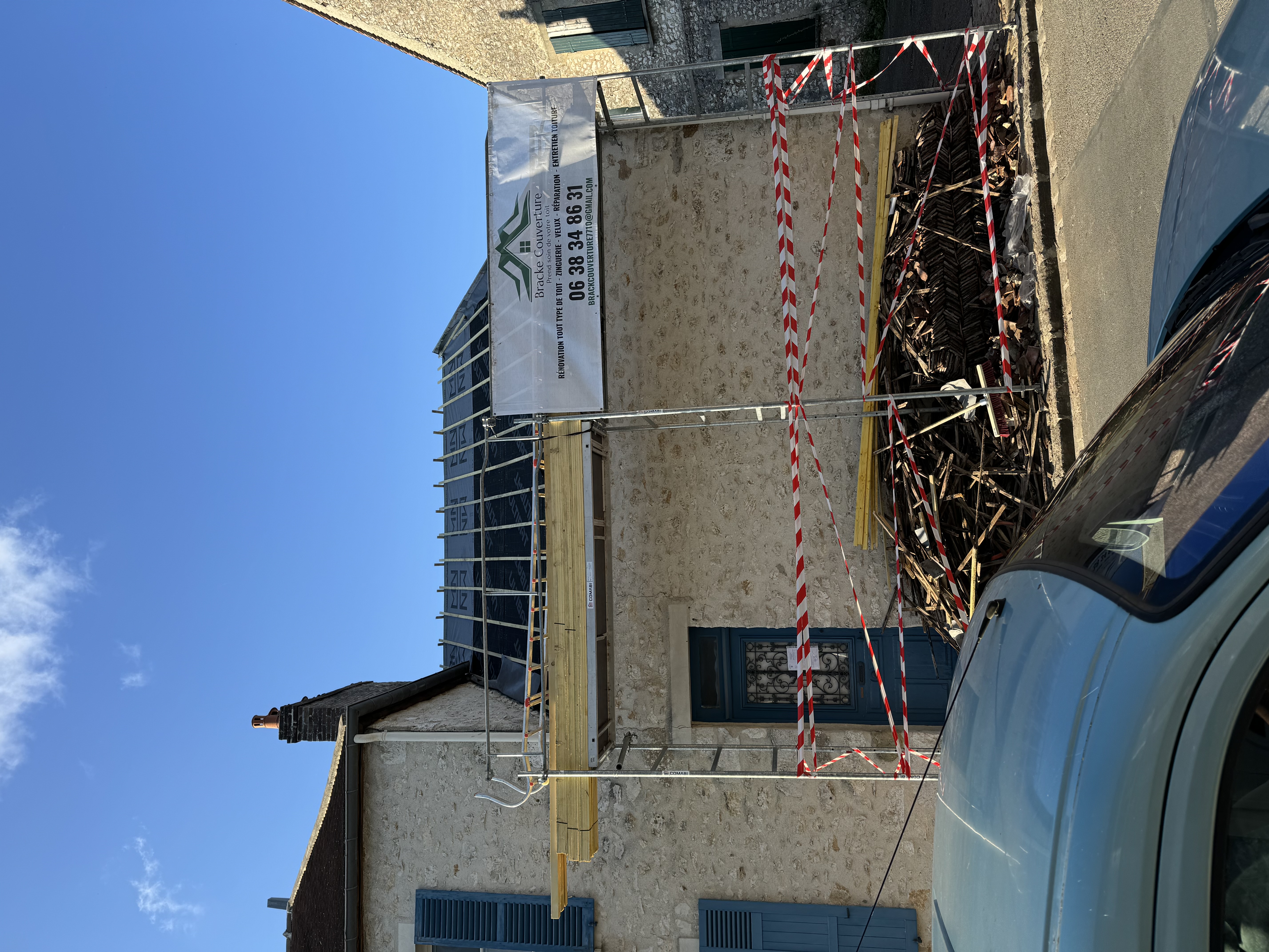 Réfection toiture Provins - étape 1